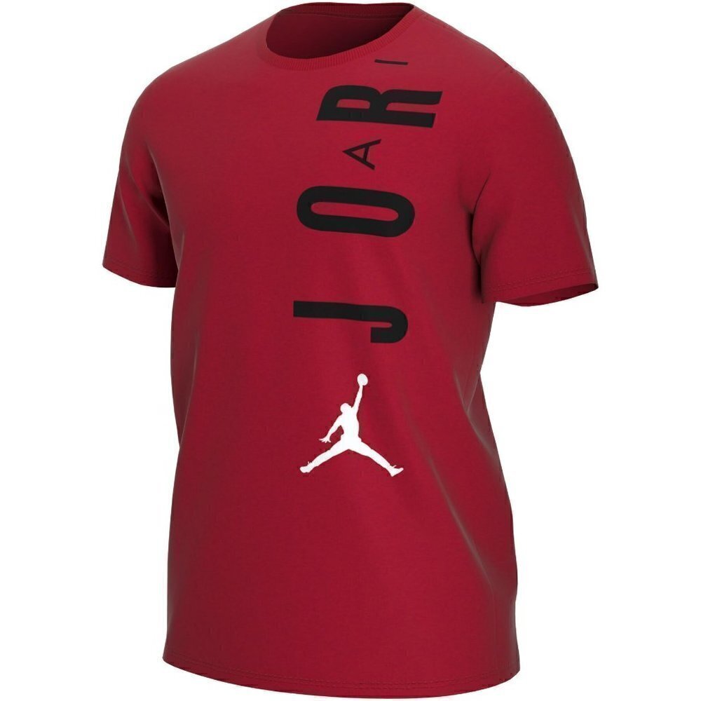 Jordan Air Short-Sleeve Gray Men's  T-shirt CZ8402-887 Size XL Color Red